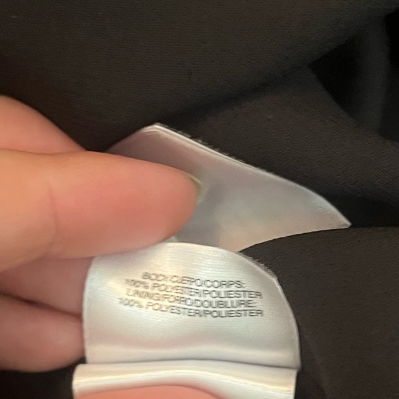 Kasper XL Black Brown Abstract Spotted Textured Sheer Peasant Sleeve Office Top - Picture 8 of 9